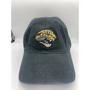 Jacksonville Jaguars Faded Black Reebok Strap Back Hat Cap Embroidered Logo M